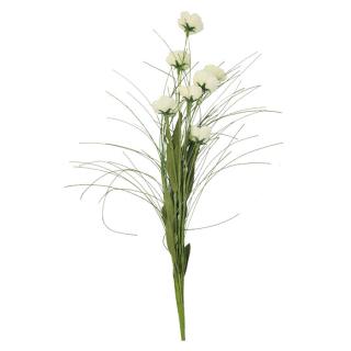 Svazek umělých květin, bílý 53 cm