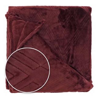 Unique Living - heboučká deka Auke, červená 150x200 cm