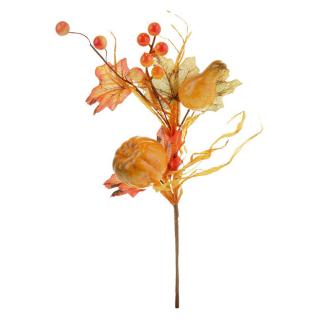 Větvička podzimní s dýněmi, umělá dekorace