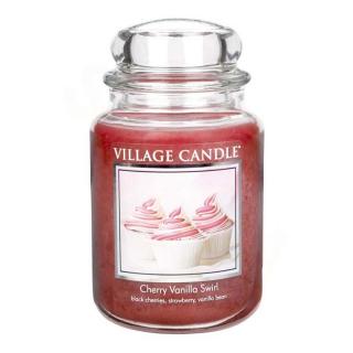 Village Candle - vonná svíčka Cherry Vanilla Swirl (Višeň a vanilka) 737g