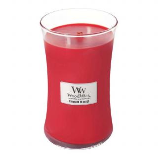 WoodWick - vonná svíčka Crimson Berries (Červená jeřabina) 609g