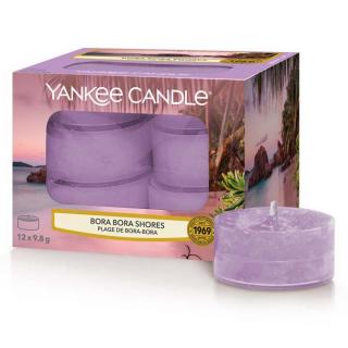 Yankee Candle - čajové svíčky Bora Bora Shores (Pobřeží Bora Bora) 12 ks