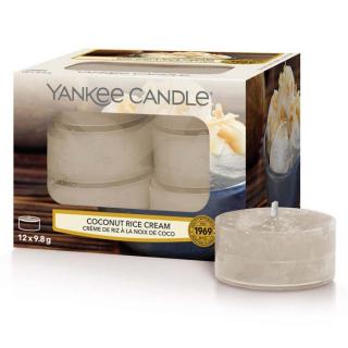 Yankee Candle - čajové svíčky Coconut Rice Cream (Krém s kokosovou rýží) 12 ks