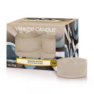 Yankee Candle - čajové svíčky Seaside Woods (Přímořská dřeva) 12 ks