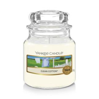 Yankee Candle - vonná svíčka Clean Cotton (Čistá bavlna) 104g