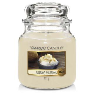 Yankee Candle - vonná svíčka Coconut Rice Cream (Krém s kokosovou rýží) 411g