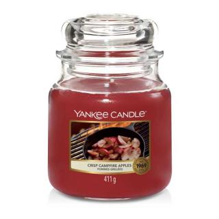 Yankee Candle - vonná svíčka Crisp Campfire Apples (Jablka pečená na ohni) 411g