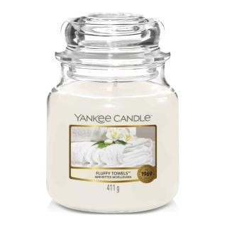 Yankee Candle - vonná svíčka Fluffy Towels (Nadýchané osušky) 411g