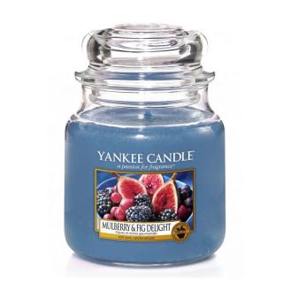 Yankee Candle - vonná svíčka Mulberry & Fig Delight (Lahodné moruše a fíky) 411g