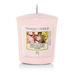 Yankee Candle - votivní svíčka Fresh Cut Roses (Čerstvě nařezané růže) 49g