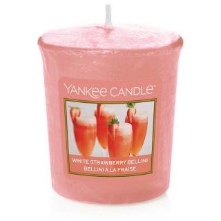Yankee Candle - votivní svíčka White Strawberry Bellini 49g