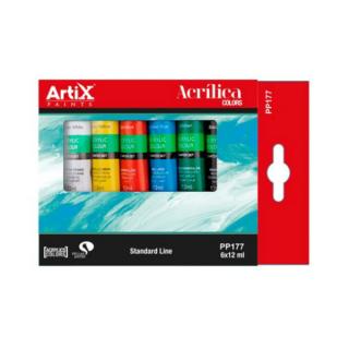 Akrylové barvy Artix Paints sada (6x12ml)