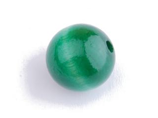 Dřevěné korálky 25mm - 1ks Barva: smaragdová