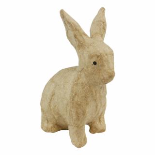 Kartonový předmět XS sedící králík 4,5x6x10,5cm