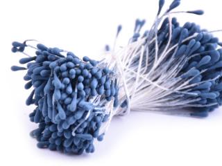 Květinové pestíky 2mm - matné Barva: tm. modrá