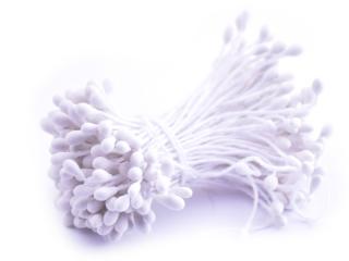 Květinové pestíky 3mm - matné Barva: Bílá