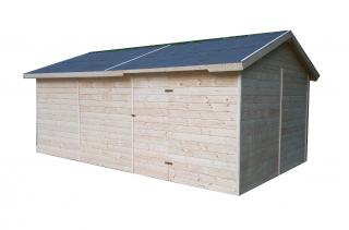 Dřevěná garáž 3,3x5,3m (19mm) (Dřevěná garáž 3,3x5,3m (19mm))