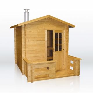 Venkovní sauna LORCA 200 x 300 cm, 24mm (Dřevěná venkovní zahradní sauna LORCA 200 x 300 cm, 24mm)