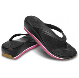 Crocs Retro Flip Wedge Women - black/fuchsia