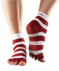 Half Toe Ankle Grip - red/white stripe