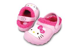 Hello Kitty Lined Custom Clog -  bubblegum/fuchsia
