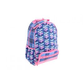 Kids Printed Bkpk - oblong heart/plaid