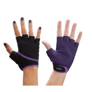 protiskluzové rukavice na cvičení  - light purple