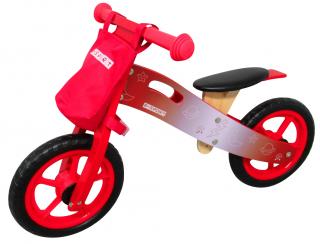 JUMON dětské dřevěné odrážedlo + EVA kola, červené R10