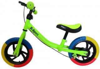 JUMON Dětské odrážedlo + brzda, zvonek, barevná EVA kola, zelené R6