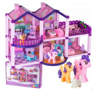 MalPlay PONY DOLL domeček pro panenky + hračky 108467