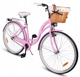 MalTrack Dreamer Městské kolo košík rám 18  kolo 28  růžový 110544