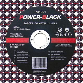 PowerBlack 10x brusný kotouč na kov 125/1,2mm PB1001