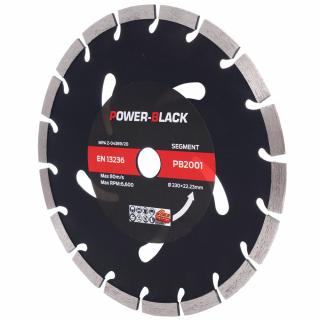 PowerBlack 5x Diamantový řezný kotouč na beton segmentový 230mm PB2001