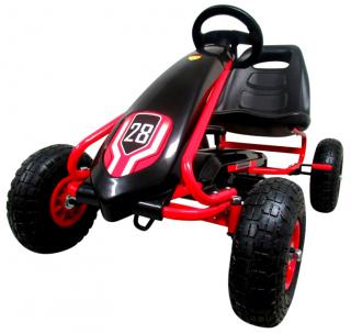 R-Sport Dětská šlapací motokára černá G4