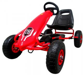 R-Sport Dětská šlapací motokára červená G4