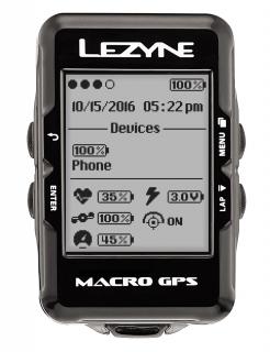 cyklonavigace Lezyne Macro GPS black -