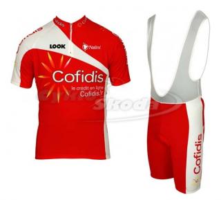 Cyklistická sada - dres a kraťase profi týmu COFIDIS 2012