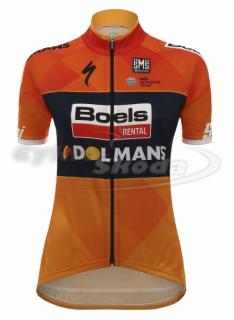 Dámský dres krátký rukáv profi týmu BOELS DOLMANS 2017