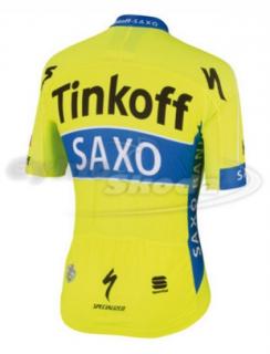 Dres krátký rukáv RACE profi týmu TINKOFF SAXO BANK 2015