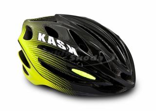 Kask 50 black-yellow fluo