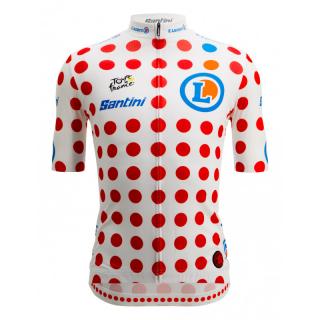 Santini Tour de France puntíkovaný cyklistický dres