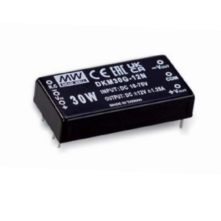 Mean Well DKM30F-15N Měnič DC/DC 30W 15V (Mean Well DKM30F-15N Měnič DC/DC 30W 15V)