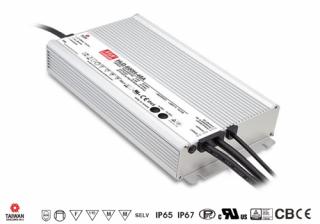 Mean Well HLG-600H-12A Napájecí zdroj pro LED 480W (Mean Well HLG-600H-12A Napájecí zdroj pro LED 480W)