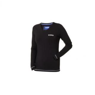 Paddock Blue 2018 - dámské tričko NORCIA černé (Origilnální kolekce oblečení Yamaha Paddock Blue 2018 - dámské tričko NORCIA černé)