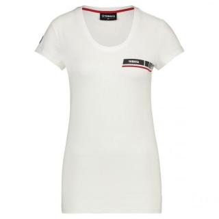 REVS 2019: dámské tričko Ingham bílé (Origilnální kolekce oblečení Yamaha REVS 2019 - dámské tričko Ingham bílé)