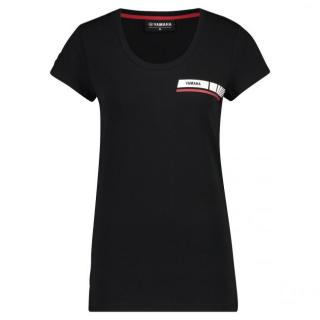 REVS 2019: dámské tričko Ingham černé (Origilnální kolekce oblečení Yamaha REVS 2019 - dámské tričko Ingham černé)