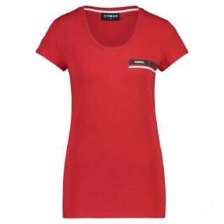 REVS 2019: dámské tričko Ingham červené (Origilnální kolekce oblečení Yamaha REVS 2019 - dámské tričko Ingham červené)