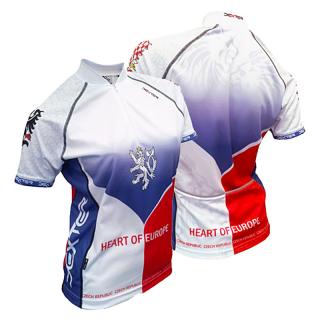 Cyklistický dres HEART – dámský Velikost: XL, Barva: Trikolora