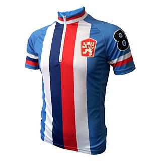 Cyklistický dres RETRO ČSSR trikolora Velikost: XL, Barva: Trikolora