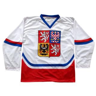 Hokejový dres ČR – bílý Velikost: XL, Barva: Bílá
